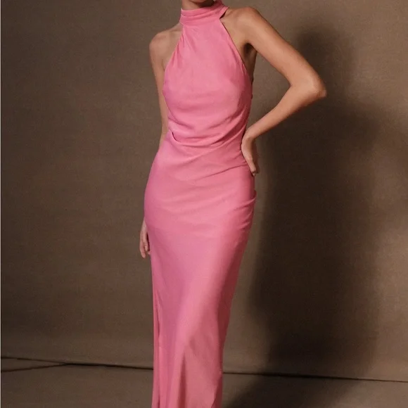 chinese dress ladies Noir Drape-Back Maxi Dress